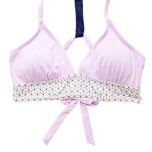 Carve Designs Dahlia Swim Top: Lilac/Paige